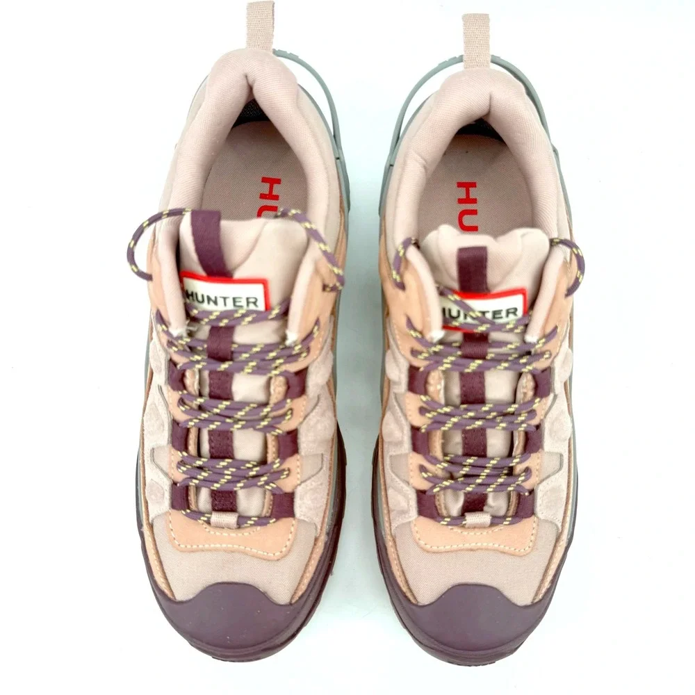 Hunter Travel Explorer Nicia Sneakers Womens 7 Mauve Purple Hiking Trail Shoe